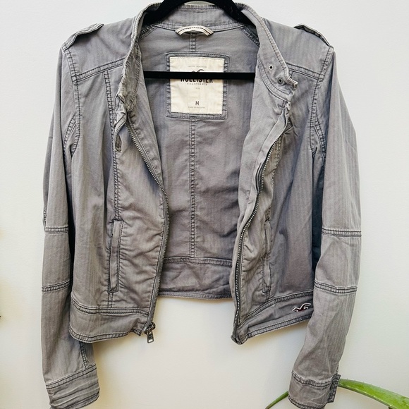 Hollister Moto Jacket, Size Medium - Picture 5 of 7